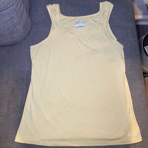 Columbia Sportswear Company Women's Light Yellow Tank Top Size XL